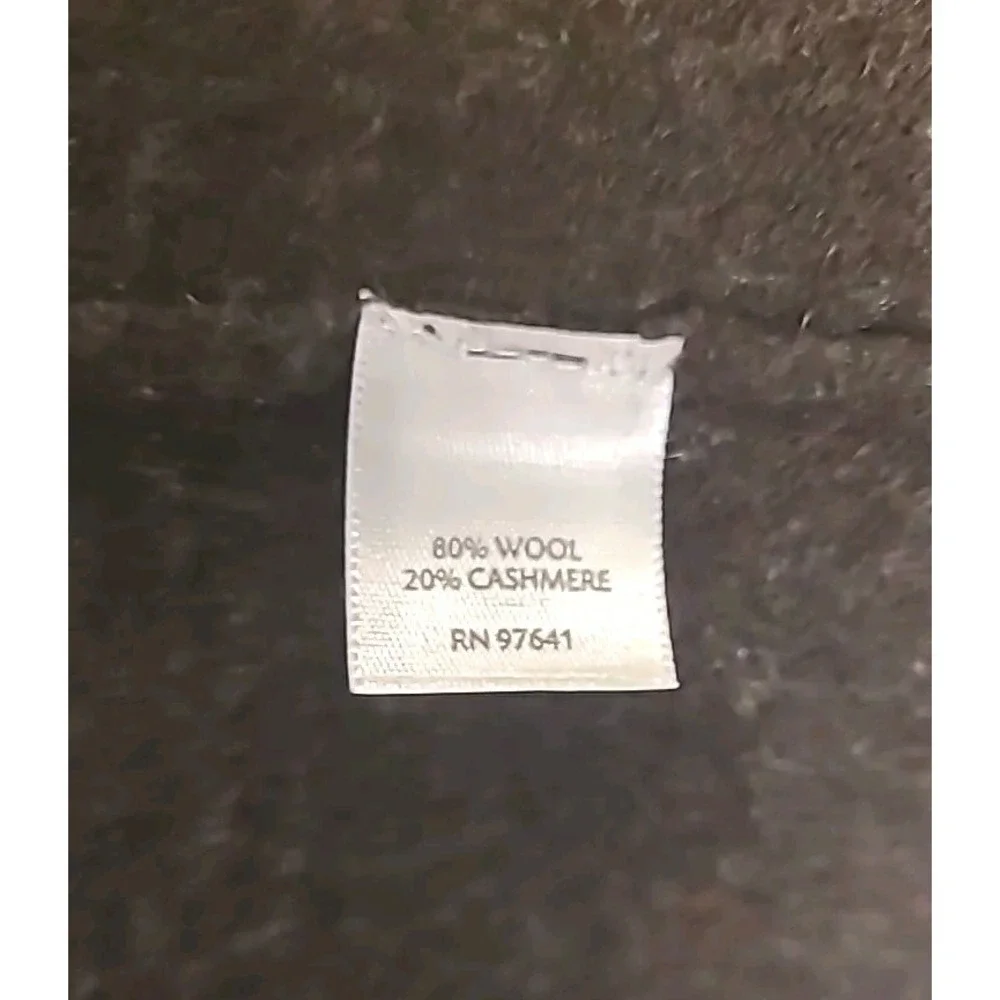 J Jill Tunic Sweater Wool Cashmere Long Sleeve V-neck Brown Front Pockets Lg Pet - Picture 10 of 16